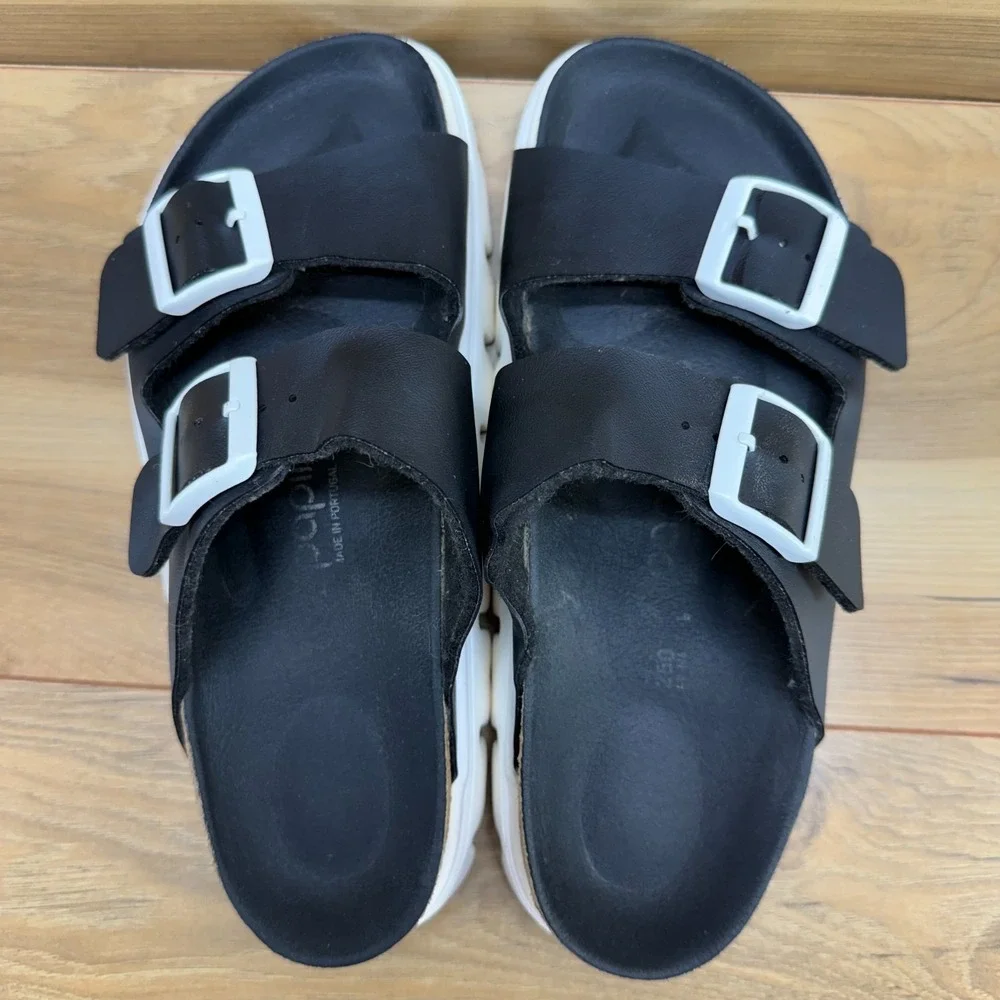 Birkenstock Papillio Arizona Vegan Platform Sandals 8 N EU 39 Chunky Travel Walk